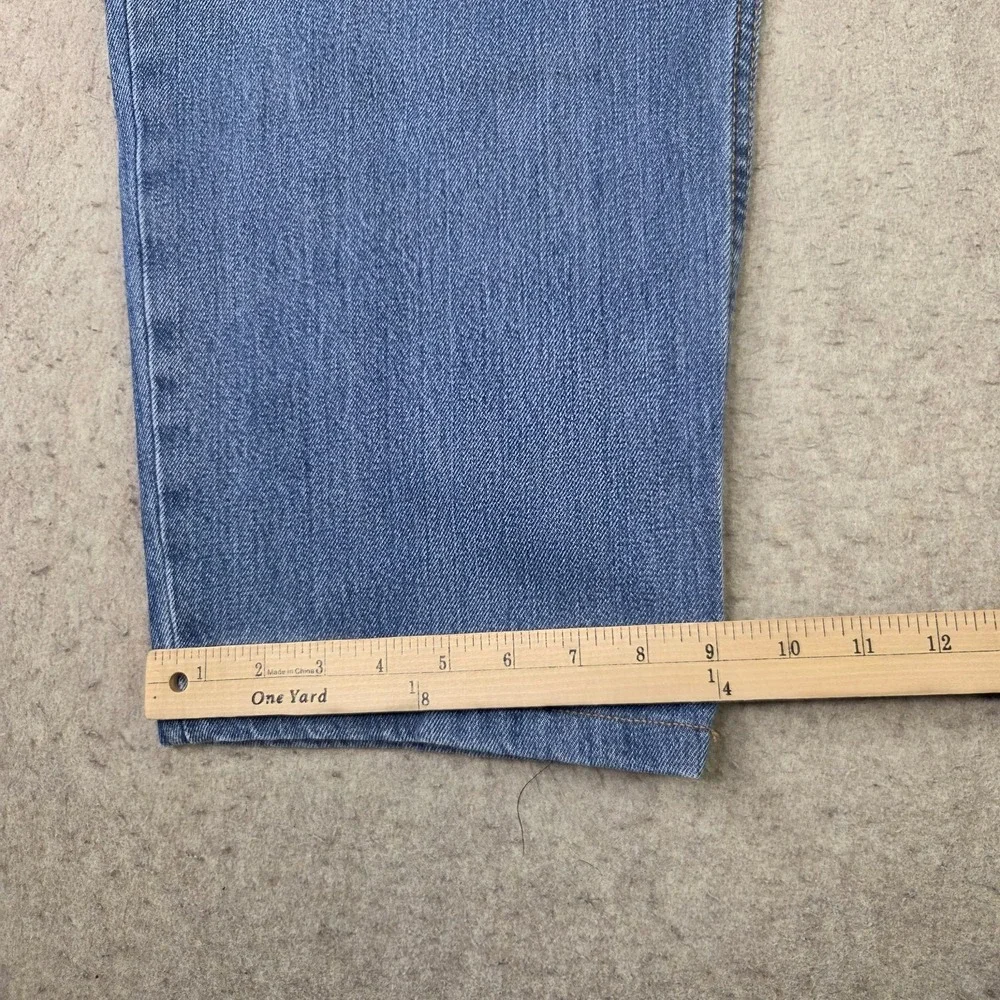 Levis 550 Jeans Mens 42x30 Light Wash Blue Relaxed‎ Tapered Denim Casual
